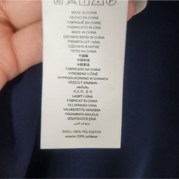 Michael Kors Green Navy Blue Paisley Georgette Dress medium - Picture 7 of 9